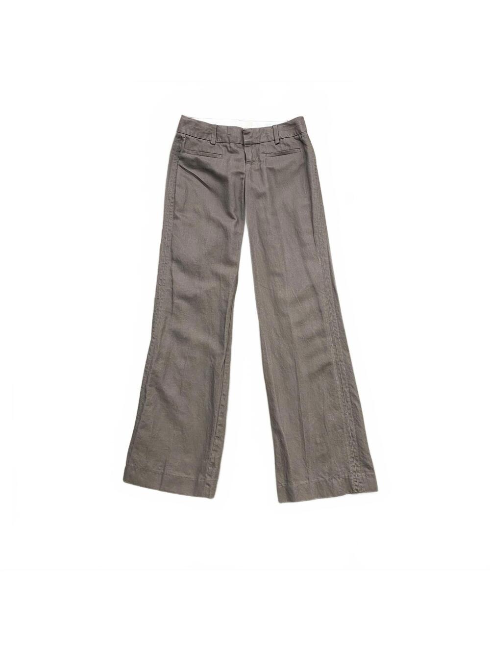 Banana Republic Cotton Petite Martin Fit Trousers Size 00 in light Brown